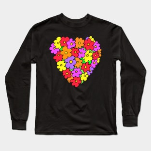 Flowery Heart Long Sleeve T-Shirt